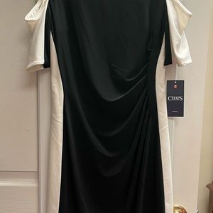 Chaps Black and White Dress. New w/ tags